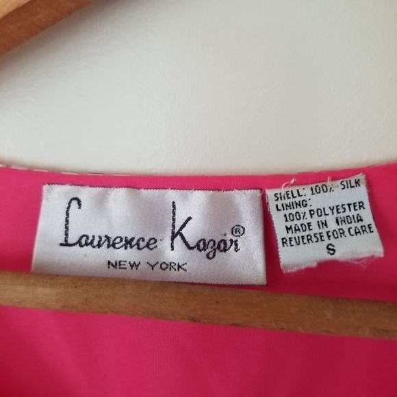 Vintage Pure Silk Lawrence Kazen Intricately Beaded Sequins Blouse Size Small - Picture 6 of 7